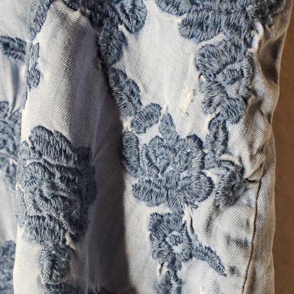 Abercrombie & Fitch Women's L Denim Embroidered Tank Top - Picture 5 of 7